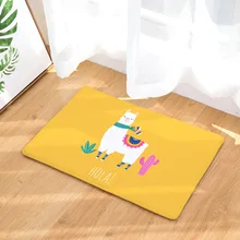 Домашний модный нескользящий коврик для двери с зеленым растением, фланелевый ковер с принтом в виде цифры, милые мягкие коврики для комнаты