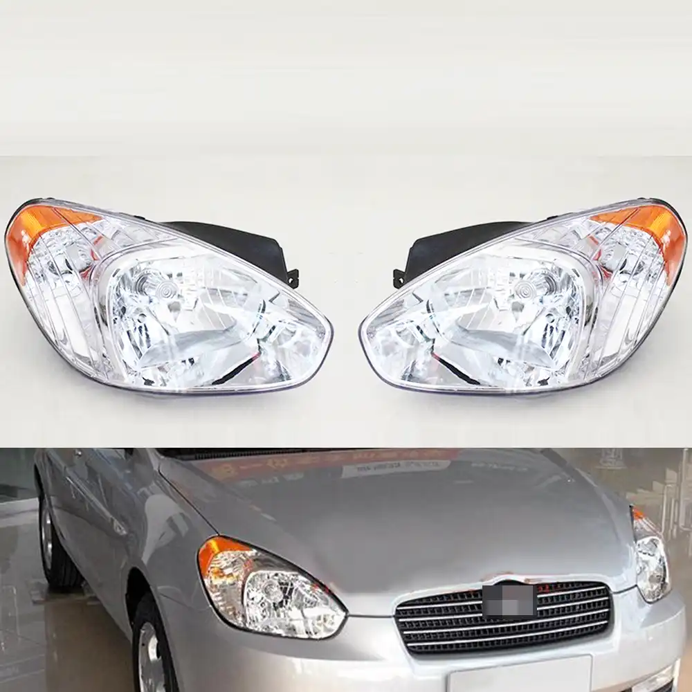 CAPQX For Hyundai ACCENT 2006 2010 Front Headlight Headlamp Head Light Head LampCar Light