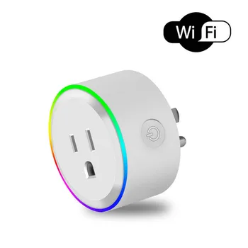 

2020 Sale Smart Socket Wifi Plug Outlet Timer Light Switch Socket Work W/Alexa Google Home