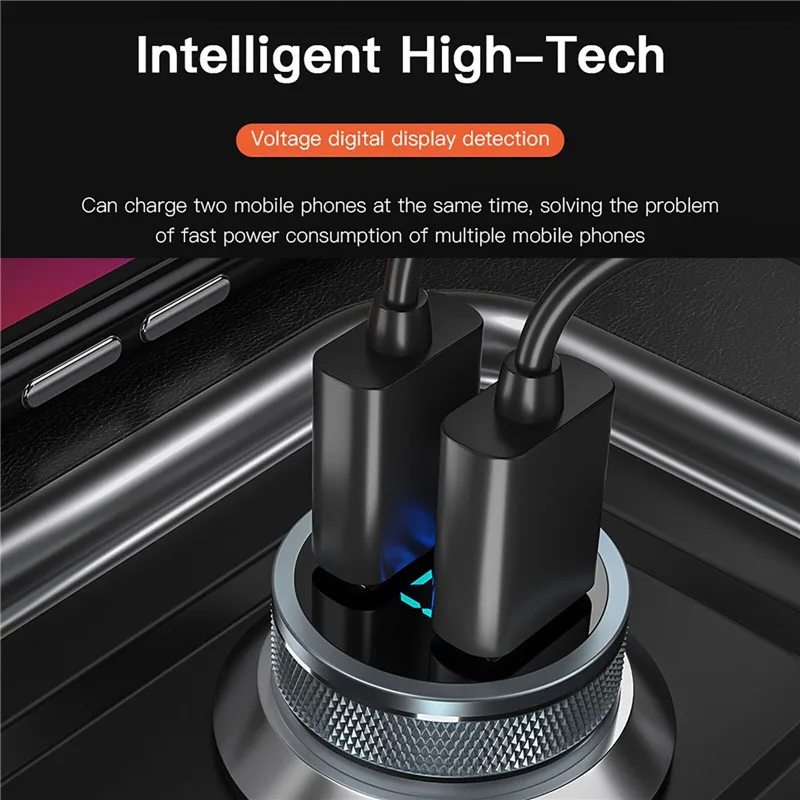 double car charger USB Car Charger For iphone 12 11 36W Quick Charge 3.0 Fast Charging Charger For Xiaomi Type C QC PD 3.0 Mobile Phone Charger best usb car charger