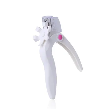 

White Nail Clipper Nail Art Cuticle Clipper Cutter Special type U word Nail Tools Cut Clipper False Tips Easy to Use Durable