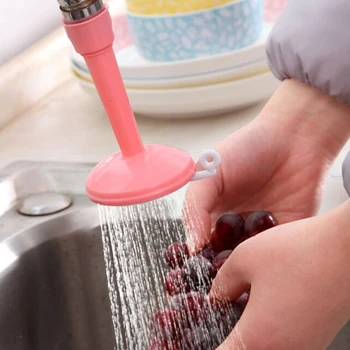 

Long Adjustable Water Valve Nozzle Filter Kitchen Faucet Shower Water Saver Rotating Splash Water Saver