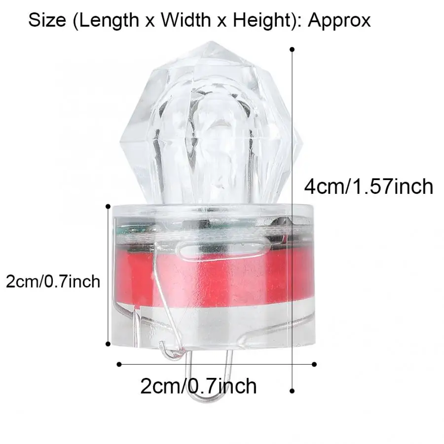 HURRISE светодиодный наживка для рыбы с подсветкой мини Водонепроницаемый Рыбалка Свет привлекательные глубоководные рыбы лампа открытый карп аксессуары для рыбалки