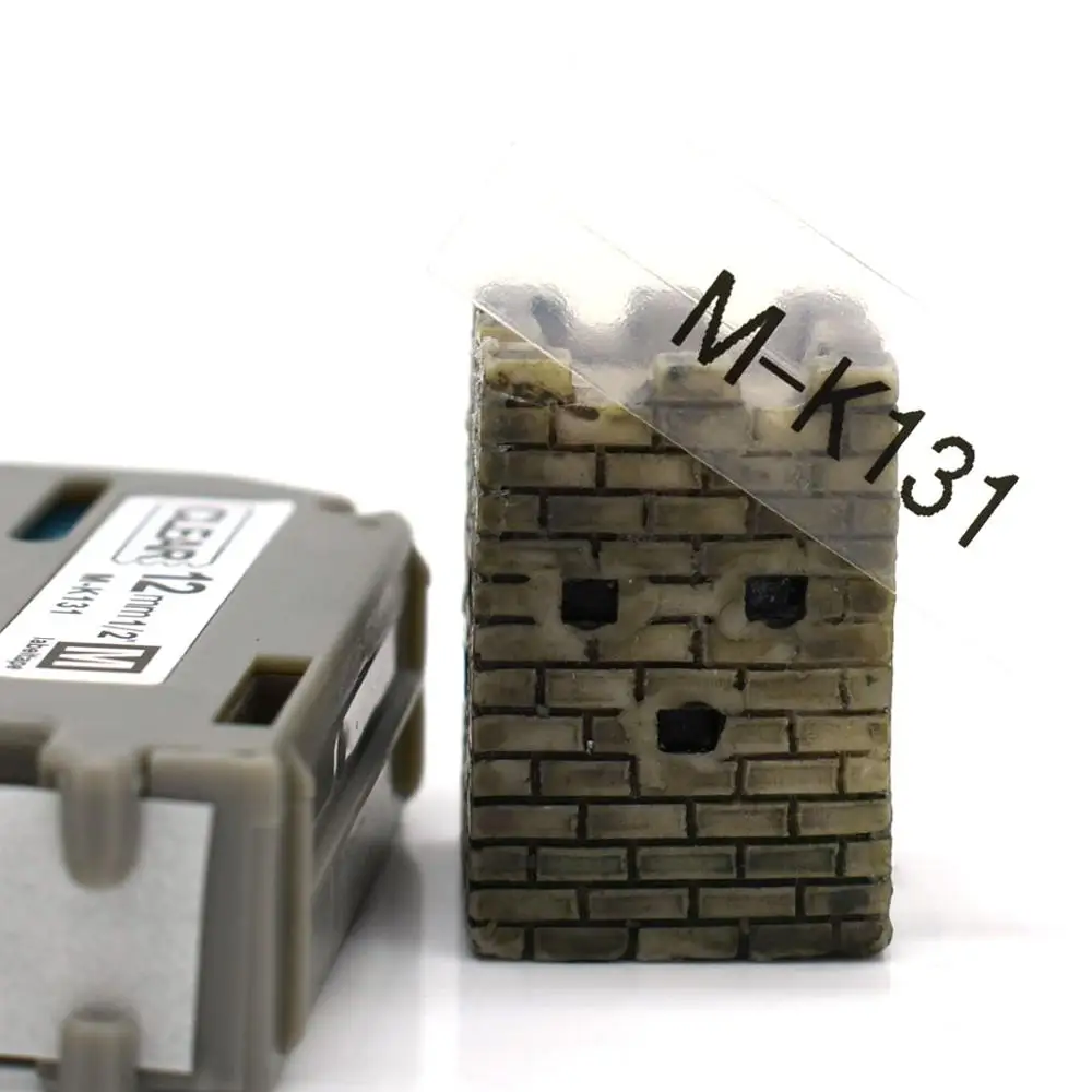 12mm MK-131 검정색 투명 라벨 테이프 M-K131 MK131 MK 131 mk131 mk-131 호환 형제 p-touch 라벨 프린터 PT-80 PT-70 용