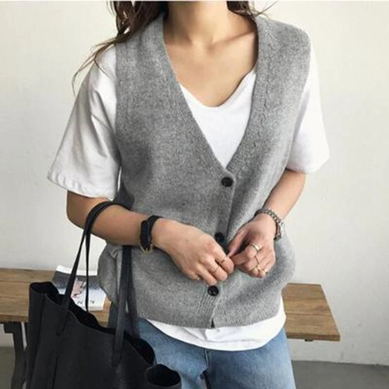 Sleeveless cardigan short Clearance