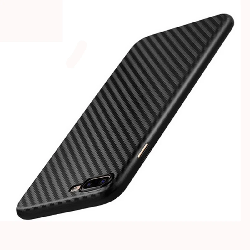 Чехол из углеродного волокна для iphone X 7 8 plus тонкий роскошный чехол накладка 6S 6