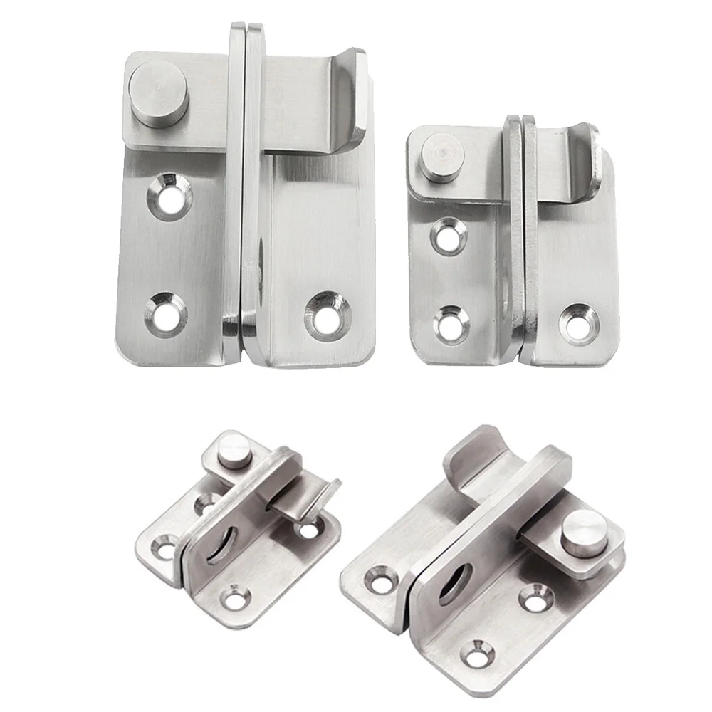 Нержавеющая сталь дверной болт защелка слайд замок безопасности дома коробка