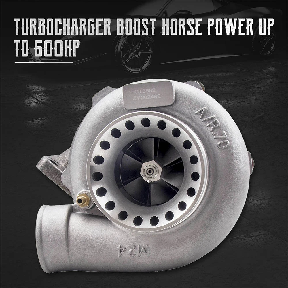Automotive GT3582 GT35 Turbo charger .70ar cold .63 ar hot turbocharger T3 flange