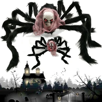 

Halloween Large Size Horror Realistic Plush Spider Diy House Party
