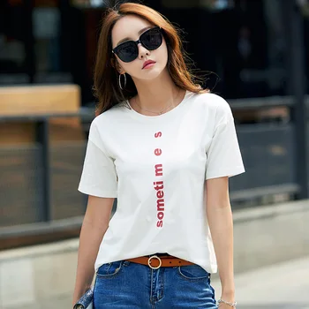 

2019 summer new T-shirt ladies casual comfort T-shirt