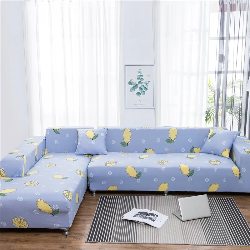 Эластичный диван-крышка для Гостиная спандекс кресло чехол Magic цветочный Рисунок на Ipad Mini 1/2/3/4 местный 4 Размеры - Цвет: 11