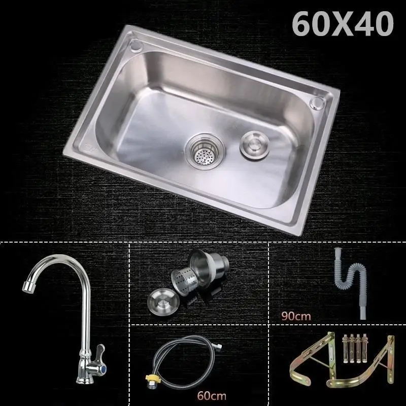 Version E Banheiro Lavandino Acero Inoxidable Escurridor портативная кухонная раковина Lavabo Cuba Pia Cozinha Fregadero De Cocina для мытья овощей - Цвет: Version E