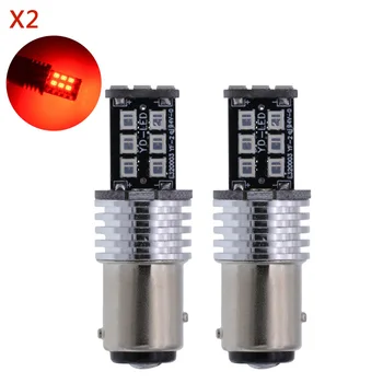 

2x 1157/BAY15D 2835LED Red Car Tail Brake Stop Error Free Light Lamp Bulbs T25 1016 1034 1130 1152 1154 1157 1158 1493 2057