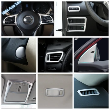 

Lapetus Interior Refit For Nissan Qashqai J11 2014 - 2020 Air Conditioning AC Vent / Roof Reading Lamps Cover Kit Trim Matte