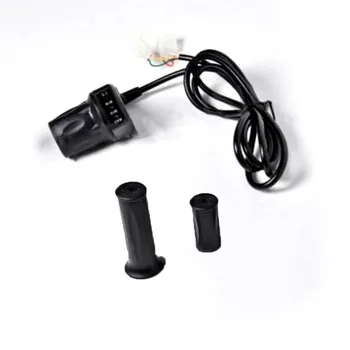 

With Indicator Wires Half Twisted Throttle Electric Scooter Thumb Universal Accelerator Replacement Durable E Bike 36V Parts