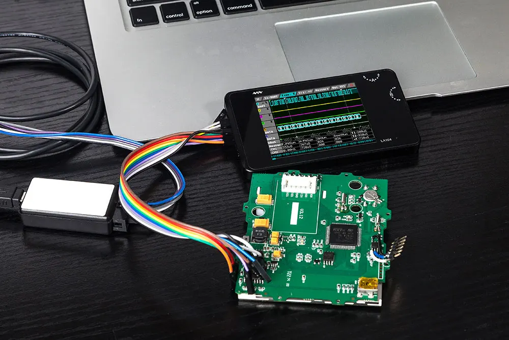 Цифровой логический анализатор LA104 USB Mini 4 канала 100 МГц максимальная частота дискретизации встроенный в 8 Мб флэш-накопитель 2,8 дюйма осциллограф