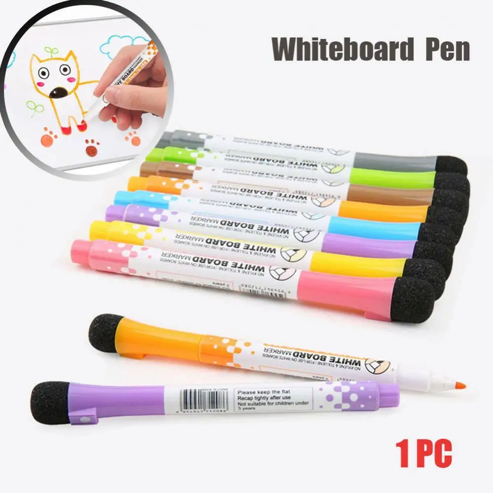 

Whiteboard Marker Magnetic Whiteboard Pen Writing Drawing Erasable Board Markers Office Supplies