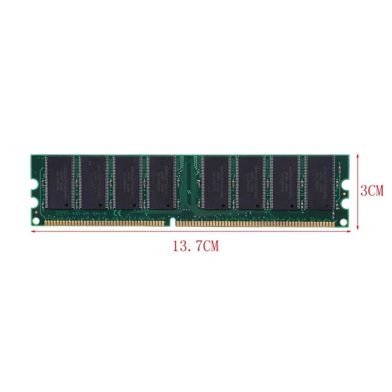 2,6 В DDR 400 МГц 1 Гб памяти 184 контактов PC3200 Настольный для ram cpu GPU APU non-ecc(без коррекции ошибок) CL3 DIMM