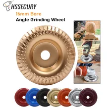 Disque de meulage d'angle en bois rond, avec revêtement en carbure, 16mm/20mm, outils rotatifs de sculpture