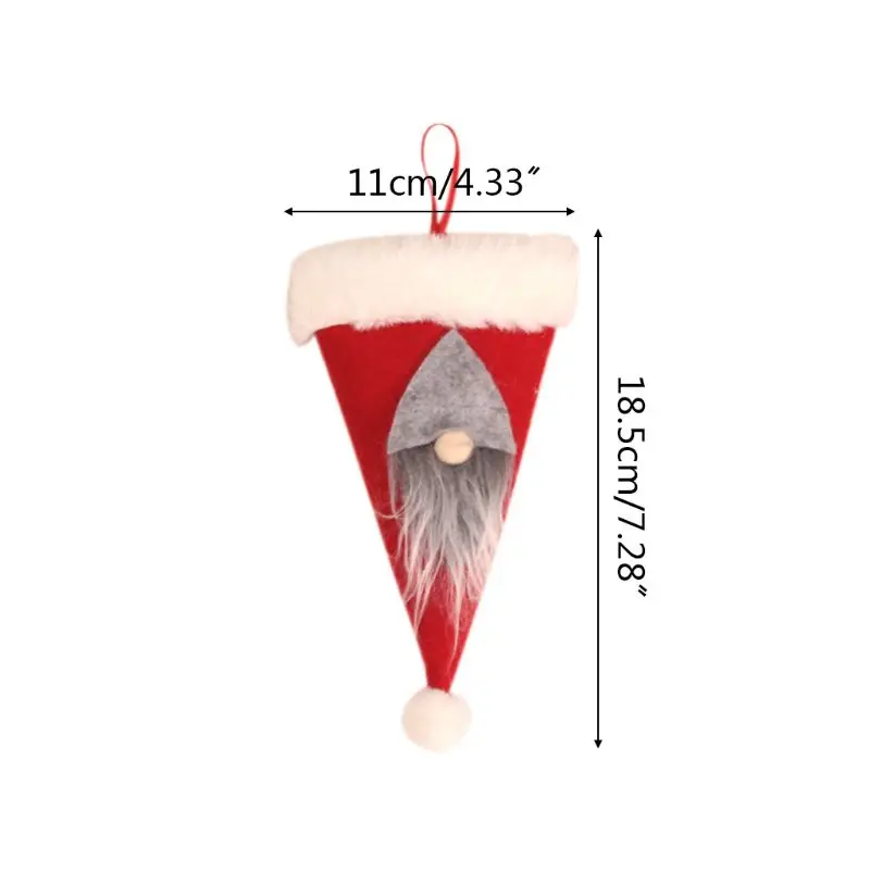3 шт./компл. Рождественская шапка, вилка, нож, столовые приборы держатель столовые приборы посуда шведский Санта гном дома вечерние настольный декор для ужина CORC