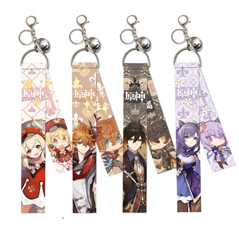Pendant Keychain Keyrings Impact-Streamer Cosplay Genshin Cartoon Jewelry Game Fans Mengpa