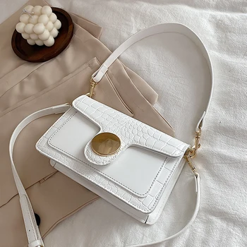 

Crocodile Pattern Mini Crossbody Bags for Women 2020 Small Handbag Small Bag PU Leather Hand Bag Ladies Designer Shoulder Bags