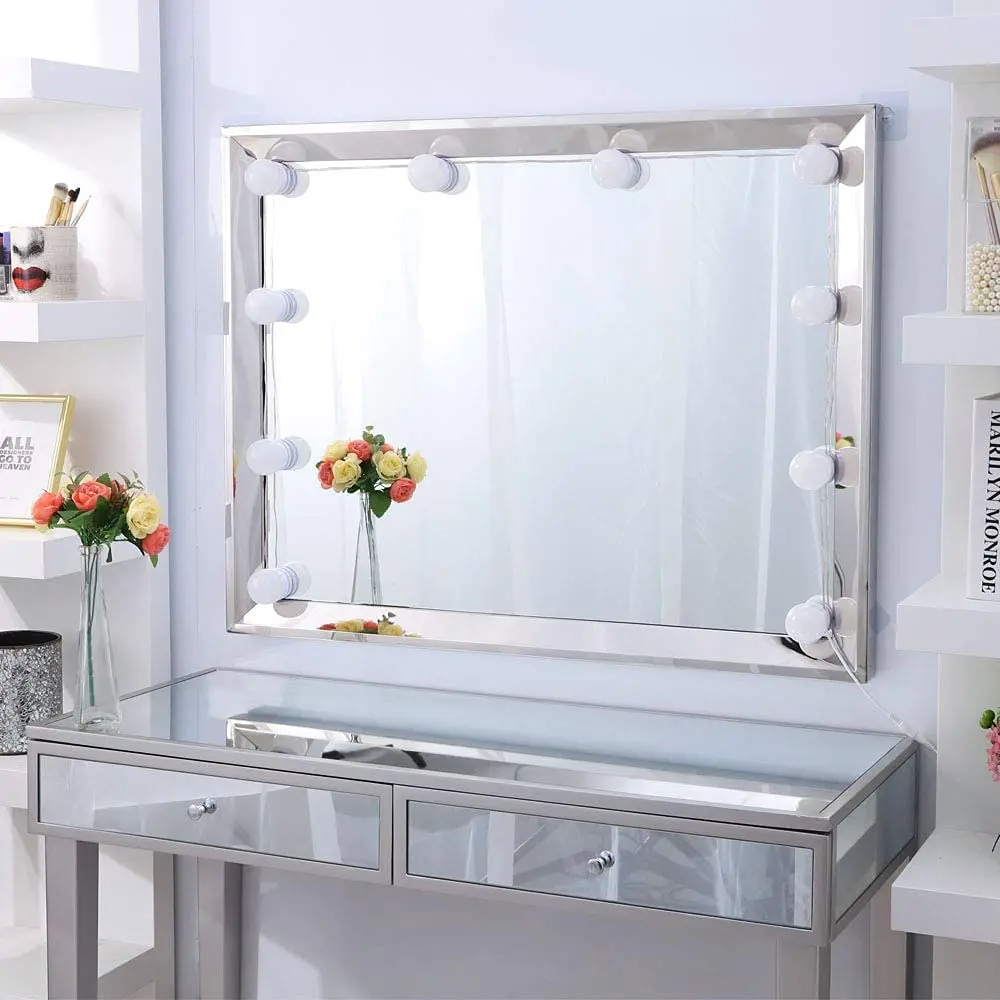 4/6/8/10/12/14pcs Makeup Mirror Light Set USB Dimmable Led Mirror Front Lamp for Bathroom Table Vanity Light Bulbs
