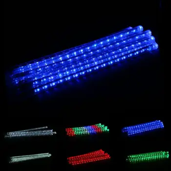 

6 Colors 30CM Meteor Shower Rain 8 Tubes Waterproof Bright LED Lights Outdoor Christmas Festival Decoration Lamp US Plug