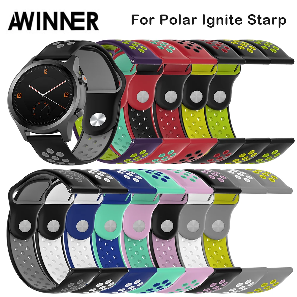 Силиконовый ремешок для умных часов POLAR IGNITE Vantage M сменный Браслет