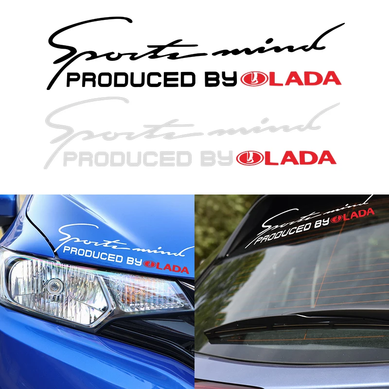 

1pcs Car Badge Light Eyebrow Sticker Car Logo Sport Design Decal for Lada VESTA Niva Kalina Priora Granta Largus Car Accessories