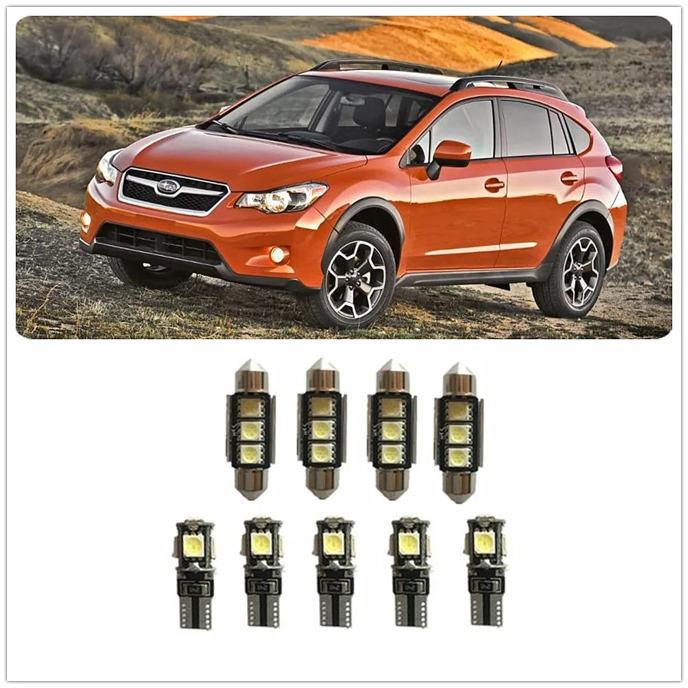 9 шт. интерьер посылка комплект белый светодиодный для Subaru XV XT WRX Tribeca SVX Outback