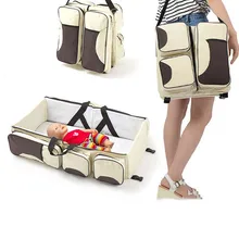 lit poupon Multi-fonction Portable pliant bébé voyage lit de berceau deux en utilisant momie sac d'emballage pour les nouveau-nés sécurité en plein air bébé transporter lit