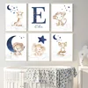 Custom Name Nursery Wall Art Canvas