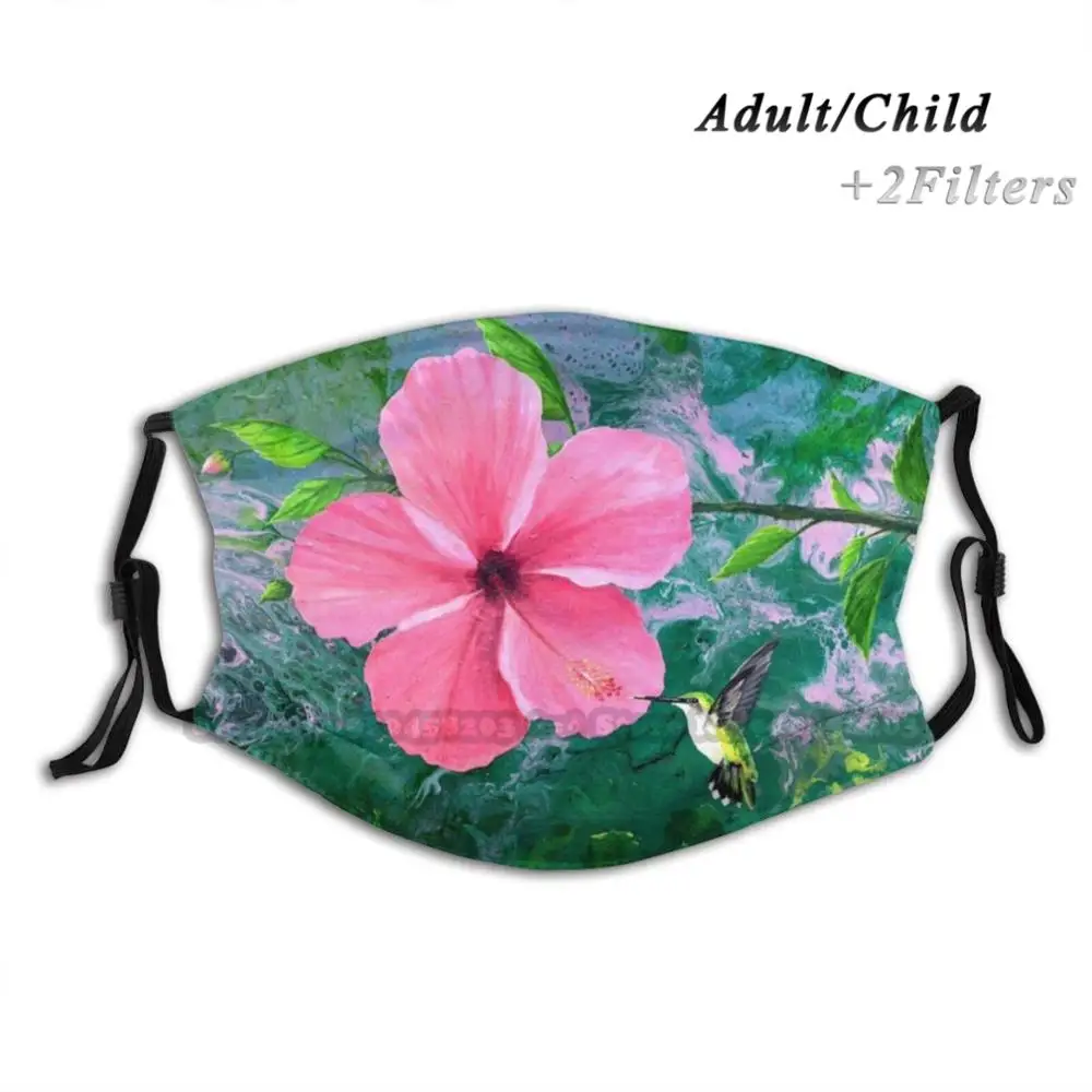 Hibiscus Garden многоразовая маска для лица с защитой от дымки Пылезащитная фильтрами