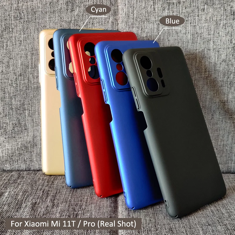 For Xiaomi Mi 11T Pro Hard PC Shockproof Cover Ultra Slim Matte Case For Xiaomi Mi11T Mi 11T Pro Covers