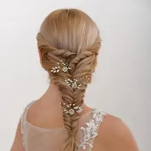 TRiXY H57-G невесты головной убор аксессуары для волос невесты шпилька для волос с жемчужиной заколка стразы свадебные шпильки свадебные аксессуары для волос