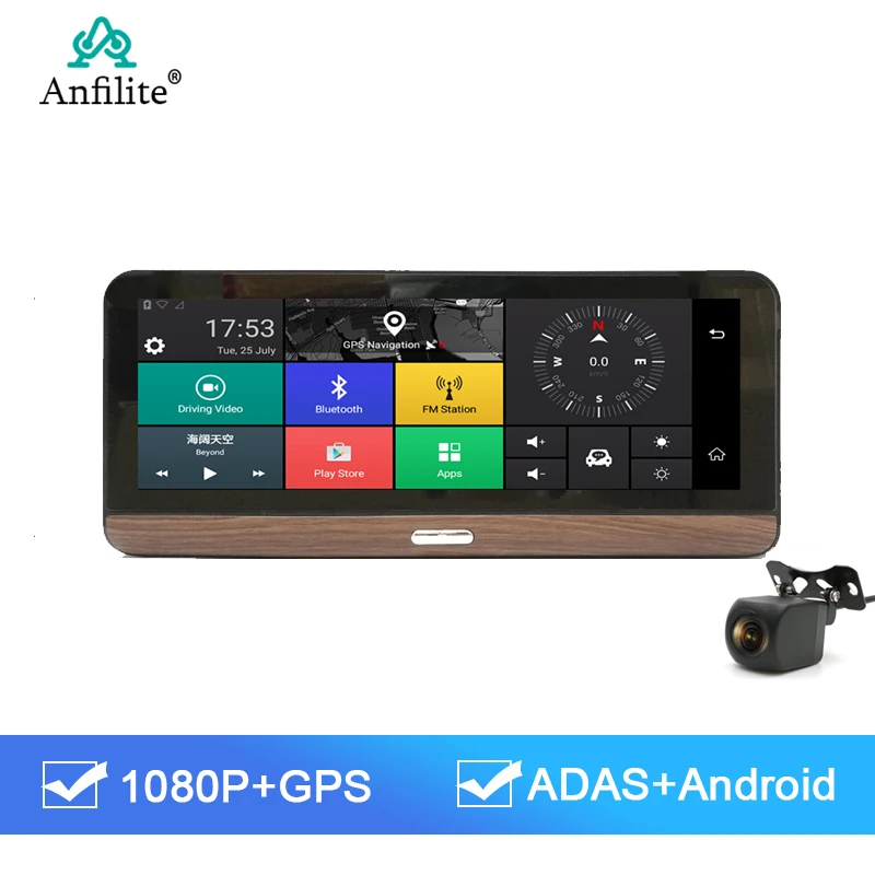Anfilite E31 Pro 4G ADAS Автомобильная камера GPS Android 5 1 Автомобильные видеорегистраторы WIFI