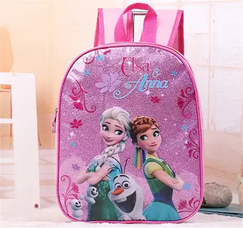 

Disney cartoon princess children backpack kindergarten bag Frozen Elsa girl boy car gift bag for school student storage book
