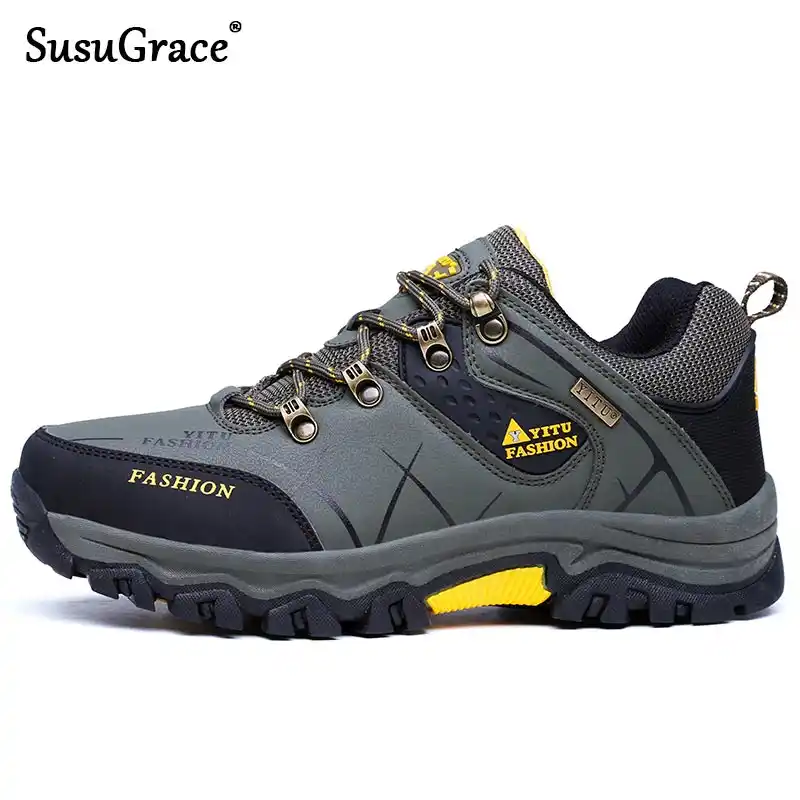 SusuGrace Men's hiking boots Breathable 
