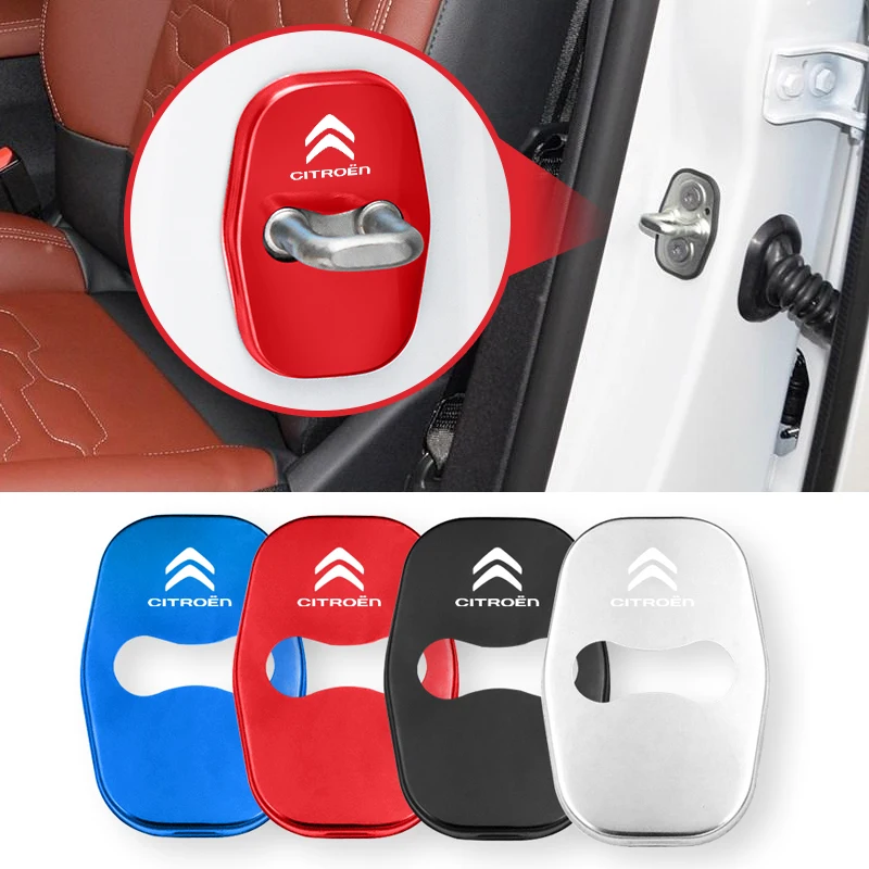 4 шт. Алюминиевые наклейки на чехол для Citroen C4 C1 C5 C3 C6 C8 DS крышка дверного замка