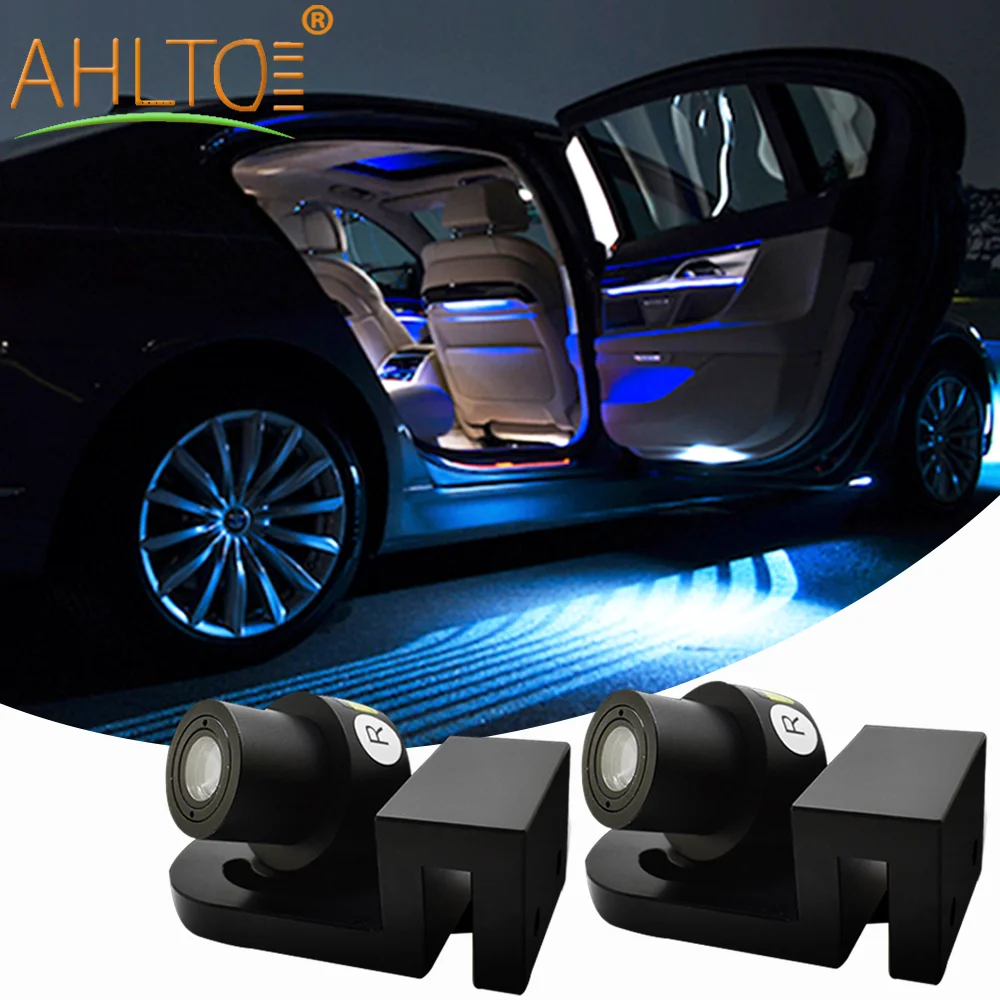 

2pcs Car Angel Wings Atmosphere LED Welcome Carpet Lamp Multi-Colorful White Blue Red Door Light Wings of Dream Car Fit All Cars