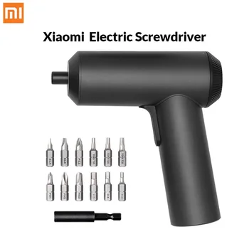 

XIAOMI Mijia Cordless Rechargeable Screwdriver 3.6V 2000mAh Li-ion 5N.m Electric Screwdriver With 12Pcs S2 Screw Bits For home
