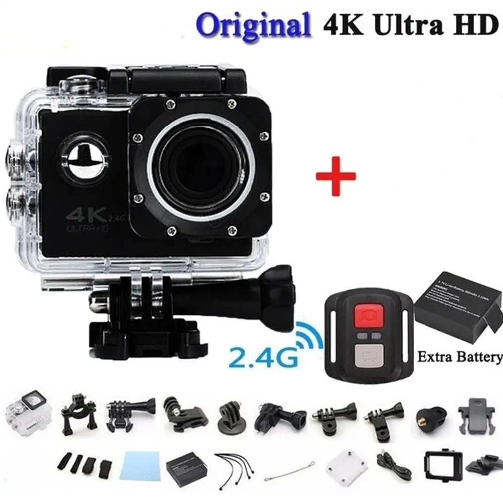 Профессиональная спортивная Экшн-камера Telecomando 4k видеокамера Wifi Ultra Hd 16mp DVR спортивная видеокамера для дайвинга на открытом воздухе