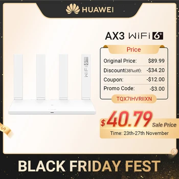 

Global Version HUAWEI AX3 Router WiFi Revolution WiFi 6+ 3000 Mbps Make Full Use Of Your Internet WiFi6 MultiLanguage Easy Setup