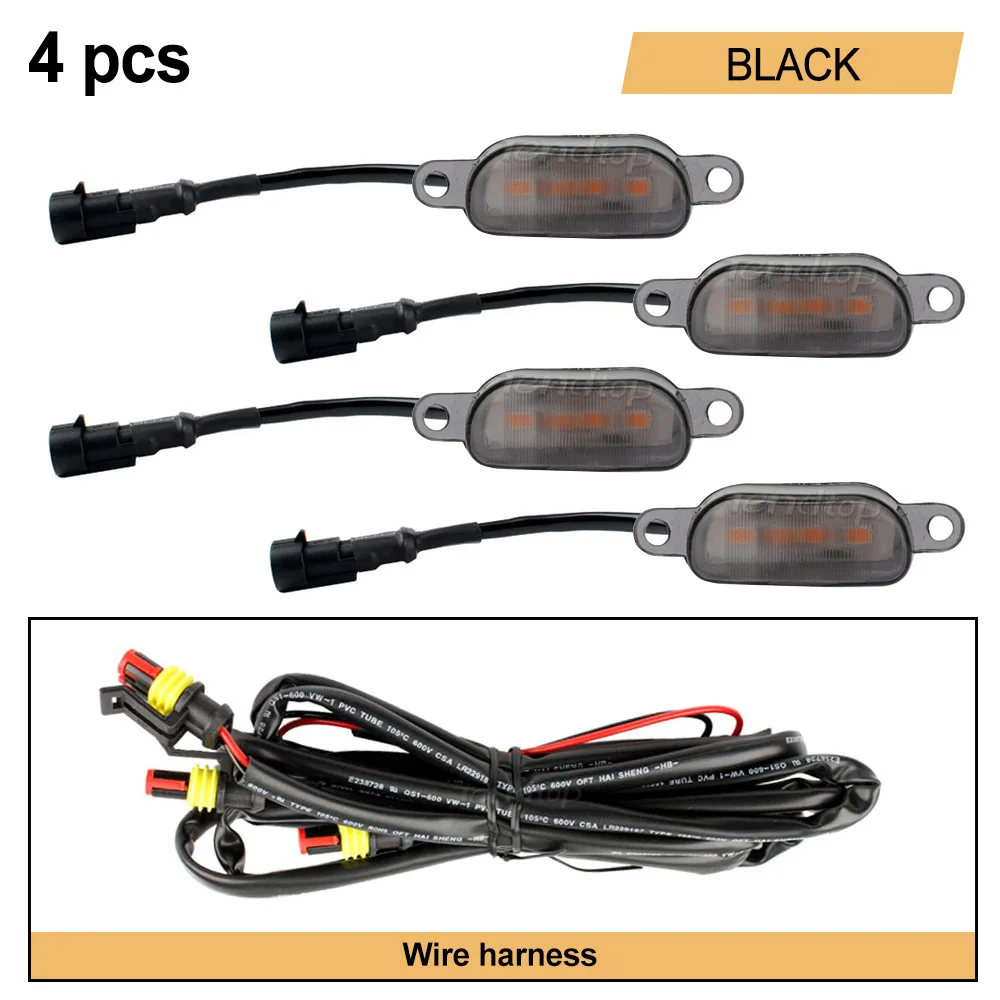 Universal Car Front LED Running Lights for Bumper, Hood, and Grille