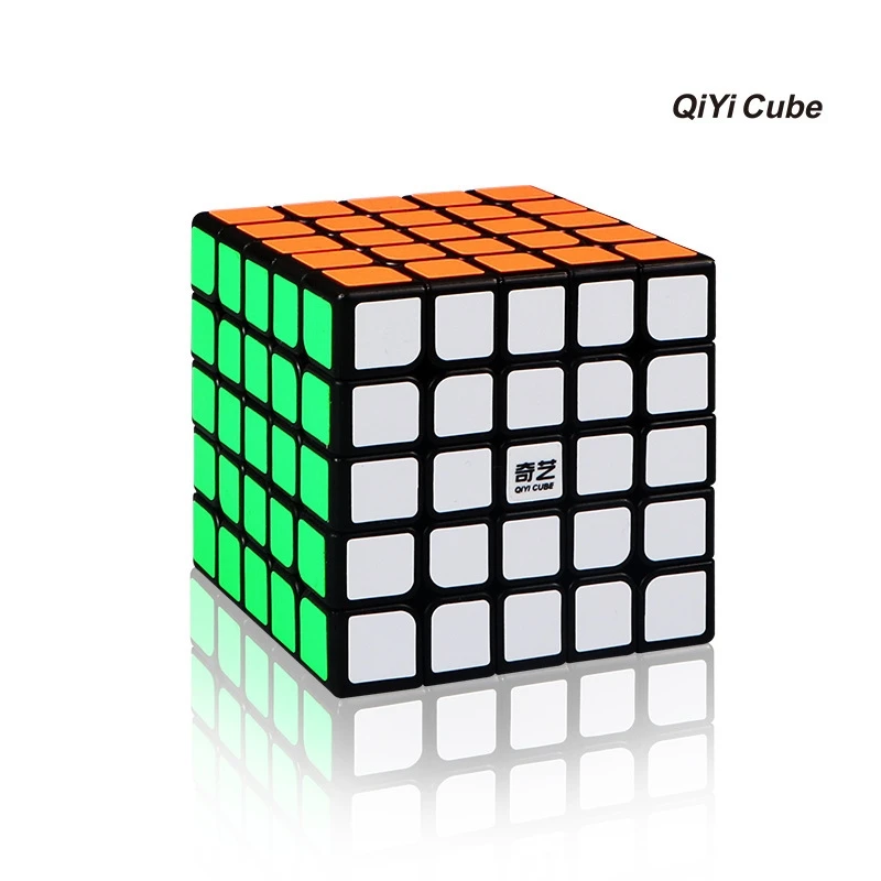 Qiyi 5x5x5 s Профессиональный скоростной куб 6,2 см скоростной куб для кубика-пазла Neo Cubo Magico профессиональные детские образовательные игрушки - Цвет: QZ 5s  Blcak