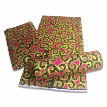 

Best Quality African Fabric Wax Print Ankara Pink Color Cotton Material Dishiki Stuff Pange For Sewing Party Dress