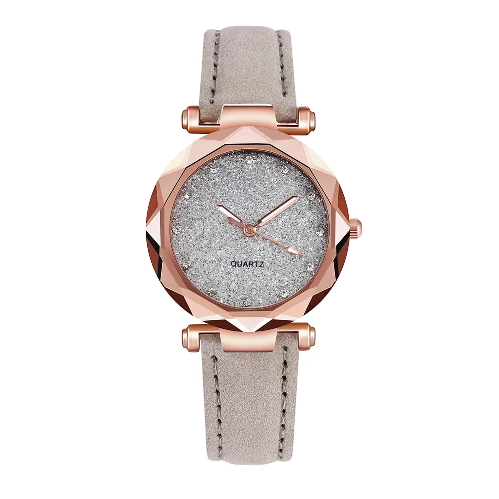Womens watches Ladies fashion Colorful Ultra-thin leather rhinestone analog quartz watch Female Belt Watch YE1 - Цвет: E