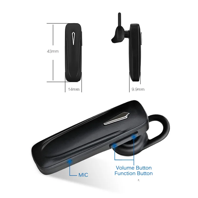 M163 Bluetooth наушники мини беспроводная гарнитура вкладыши Handsfree Bluetooth наушники с микрофоном для телефона samsung huawei Xiaomi