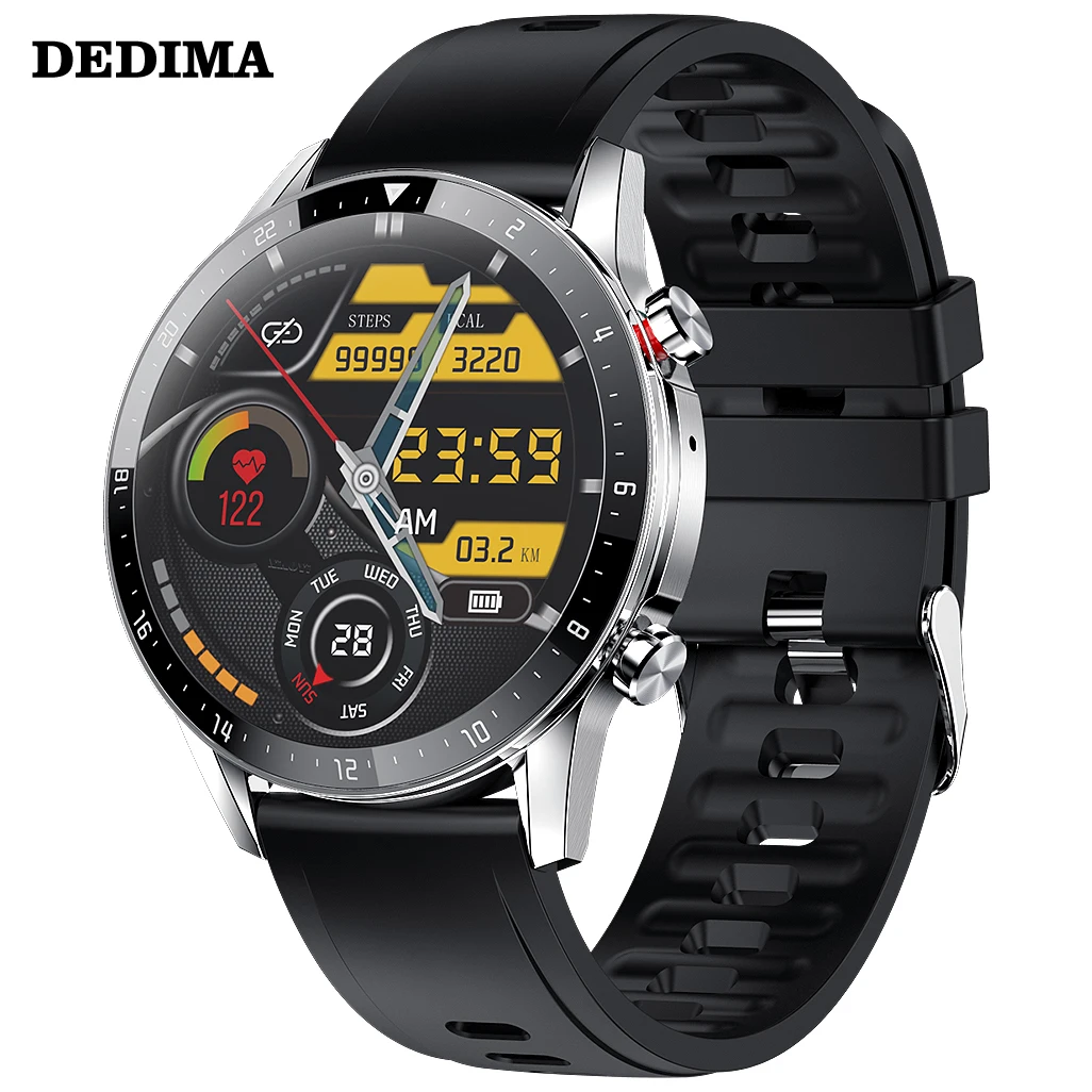 US $68.00 DEDIMA Highend fashion mens smart watch Bluetooth call local music heart rate blood pressure thermometer step health bracelet